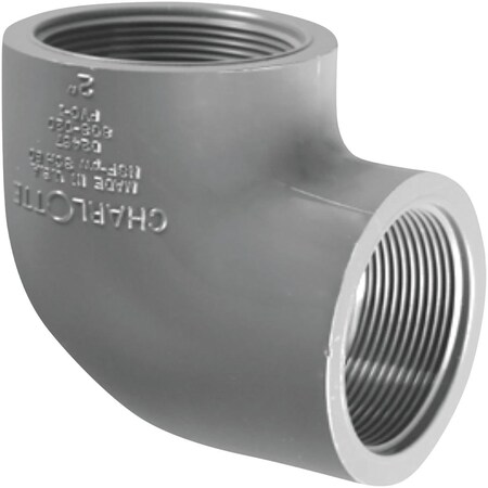 Charlotte Pipe And Foundry 2 In. Female x Female Schedule 80 90 Deg. PVC Elbow 1/4 Bend PVC 08302  2000HA